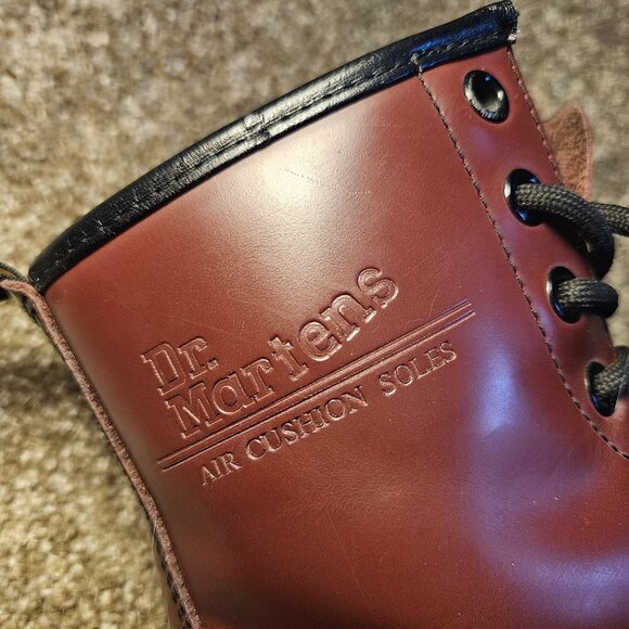 Dr. Martens 1460 Smooth Leather Lace-Up Boots in Cherry Red, Women’s US 7 - Picture 7 of 12